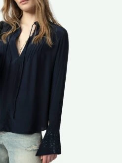 Zadig & Voltaire Taika Blouse Encre -Zadig & Voltaire Clothing WWSH02217 ENCRE ADDI 2 67a9e32e77a11