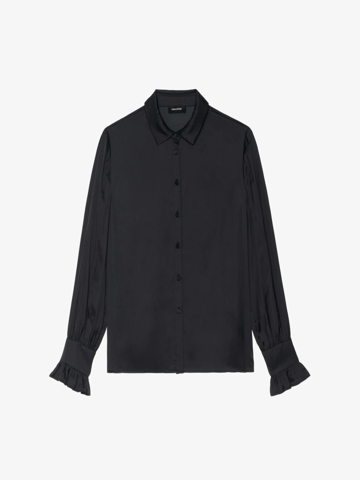 Zadig & Voltaire Thely Satin Shirt Black 9 Zadig & Voltaire Thely Satin Shirt Black - Image 7