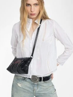 Zadig & Voltaire Tano White Lace Dress Shirt Judo -Zadig & Voltaire Clothing WWSH02235 JUDO ADDI 2 6837021b9d90c