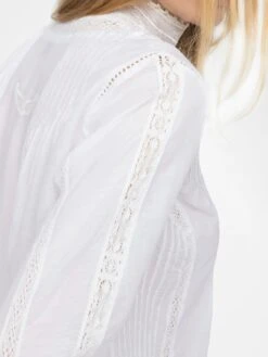 Zadig & Voltaire Tano White Lace Dress Shirt Judo -Zadig & Voltaire Clothing WWSH02235 JUDO ADDI 4 68370097c7da6