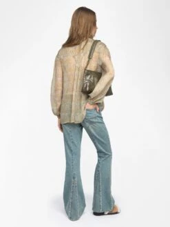 Zadig & Voltaire Tamela Shirt Cloud -Zadig & Voltaire Clothing WWSH02238 CLOUD BACK 6848542390a46