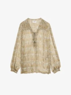 Zadig & Voltaire Tamela Shirt Cloud -Zadig & Voltaire Clothing WWSH02238 CLOUD PACKSHOT 684fe26167b1f