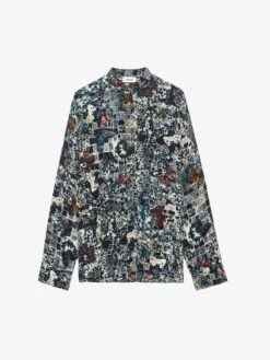 Zadig & Voltaire Truett Shirt Encre -Zadig & Voltaire Clothing WWSH02242 ENCRE PACKSHOT 6728b3c9624a5