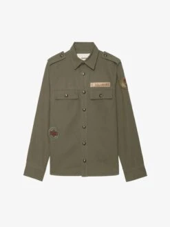 Zadig & Voltaire Taskam Overshirt Leaves -Zadig & Voltaire Clothing WWSH02247 LEAVES PACKSHOT 68628767a9115
