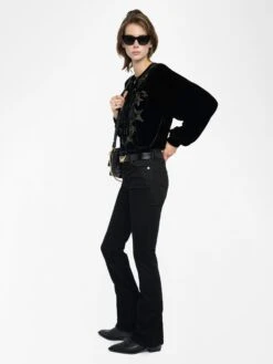 Zadig & Voltaire Tigy Blouse Black -Zadig & Voltaire Clothing WWSH02251 BLACK ADDI 3 687df7bc47361