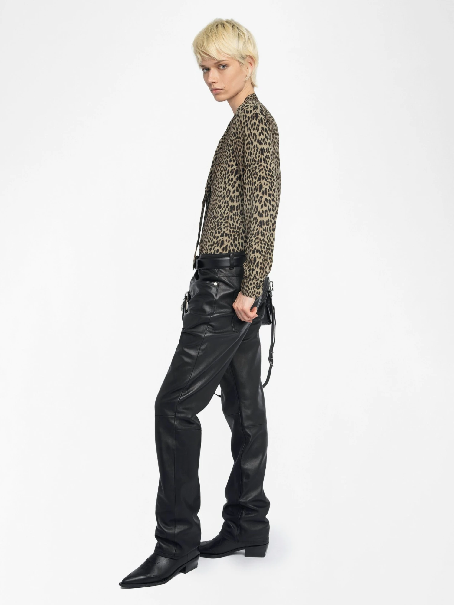 Zadig & Voltaire Tulba Satin Shirt Leaves 7 Zadig & Voltaire Tulba Satin Shirt Leaves - Image 5