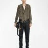 Zadig & Voltaire Tulba Satin Shirt Leaves -Zadig & Voltaire Clothing WWSH02268 LEAVES SHOOTING 685e90bab1b27