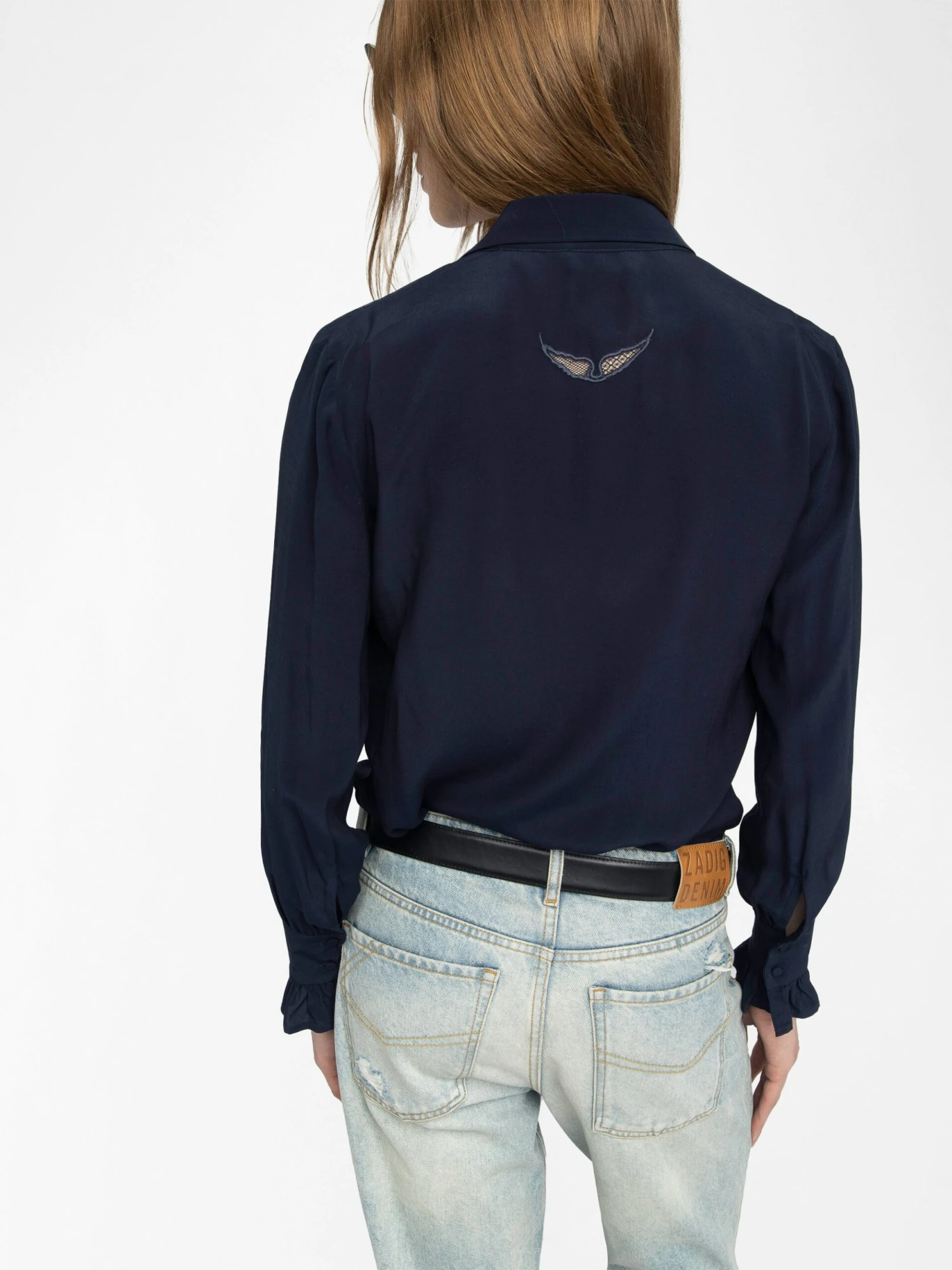 Zadig & Voltaire Thely Shirt Encre 7 Zadig & Voltaire Thely Shirt Encre - Image 5