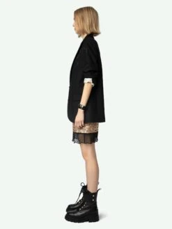 Zadig & Voltaire Justicias Skirt Gold -Zadig & Voltaire Clothing WWSK00384 GOLD ADDI 2 6704e6f91db35