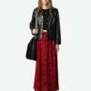 Zadig & Voltaire Joyo Skirt Crimson -Zadig & Voltaire Clothing WWSK00399 CRIMSON SHOOTING 6695368dcba5d