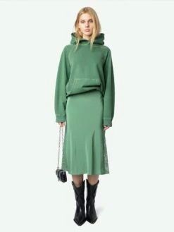 Zadig & Voltaire Jayla Silk Skirt Coriander