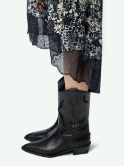 Zadig & Voltaire Joslin Skirt Encre -Zadig & Voltaire Clothing WWSK01578 ENCRE HOVER 672a442fda5be