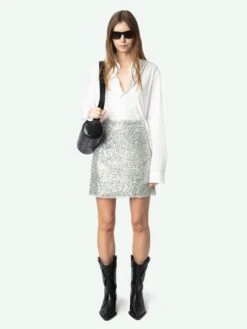 Zadig & Voltaire Justi Skirt Silver