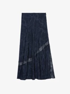 Zadig & Voltaire Jaylal Silk Skirt Encre -Zadig & Voltaire Clothing WWSK01601 ENCRE PACKSHOT 6728b48c79c94