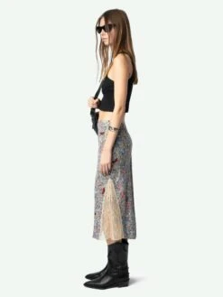 Zadig & Voltaire Jayla Skirt Mist -Zadig & Voltaire Clothing WWSK01603 MIST ADDI 1 6763e8673e8c6