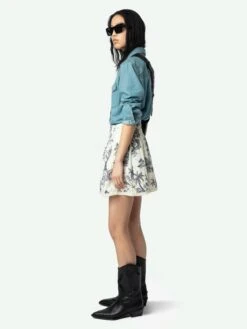 Zadig & Voltaire Jocky Skirt Ecru 9 Zadig & Voltaire Jocky Skirt Ecru -Zadig & Voltaire Clothing WWSK01604 ECRU ADDI 1 67b74756d70f4