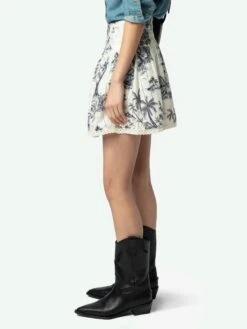Zadig & Voltaire Jocky Skirt Ecru 10 Zadig & Voltaire Jocky Skirt Ecru -Zadig & Voltaire Clothing WWSK01604 ECRU HOVER 67b74643cda0f