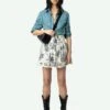 Zadig & Voltaire Jocky Skirt Ecru -Zadig & Voltaire Clothing WWSK01604 ECRU PACKSHOT 67b74767b5dfb