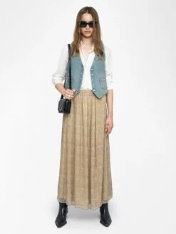 Zadig & Voltaire Jady Skirt Cloud -Zadig & Voltaire Clothing WWSK01618 CLOUD ADDI 1 684854d153826