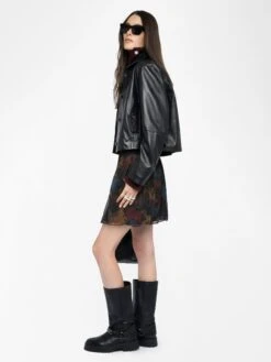 Zadig & Voltaire Jadys Skirt Dark Chocolate -Zadig & Voltaire Clothing WWSK01623 DARK CHOCOLATE ADDI 2 68824ee40b057