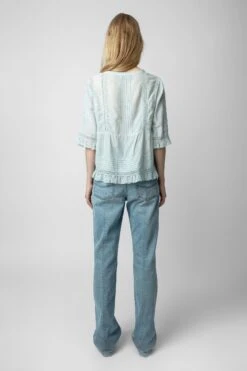 Zadig & Voltaire Tosea Top Celadon -Zadig & Voltaire Clothing WWTO00203 CELADON 9