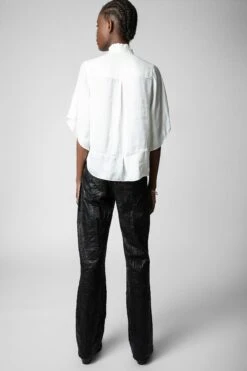 Zadig & Voltaire Taro Satin Top Judo -Zadig & Voltaire Clothing WWTO00205 JUDO 5