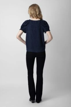 Zadig & Voltaire Tasty Leopard Jacquard Shirt Encre -Zadig & Voltaire Clothing WWTO00211 ENCRE 4