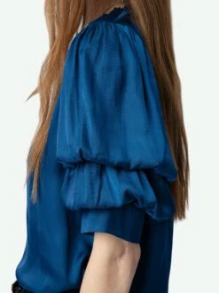 Zadig & Voltaire Taste Satin Top Overseas -Zadig & Voltaire Clothing WWTO00229 OVERSEAS HOVER 664c633784f2e