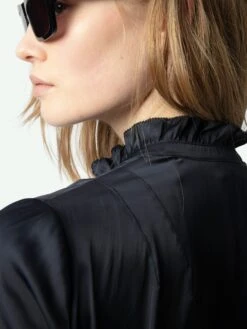 Zadig & Voltaire Topher Satin Top Encre -Zadig & Voltaire Clothing WWTO01960 ENCRE ADDI 4 67b75af64e8ac