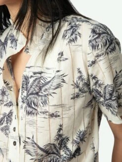 Zadig & Voltaire Topher Top Ecru -Zadig & Voltaire Clothing WWTO01980 ECRU HOVER 67b7471d3f7fb