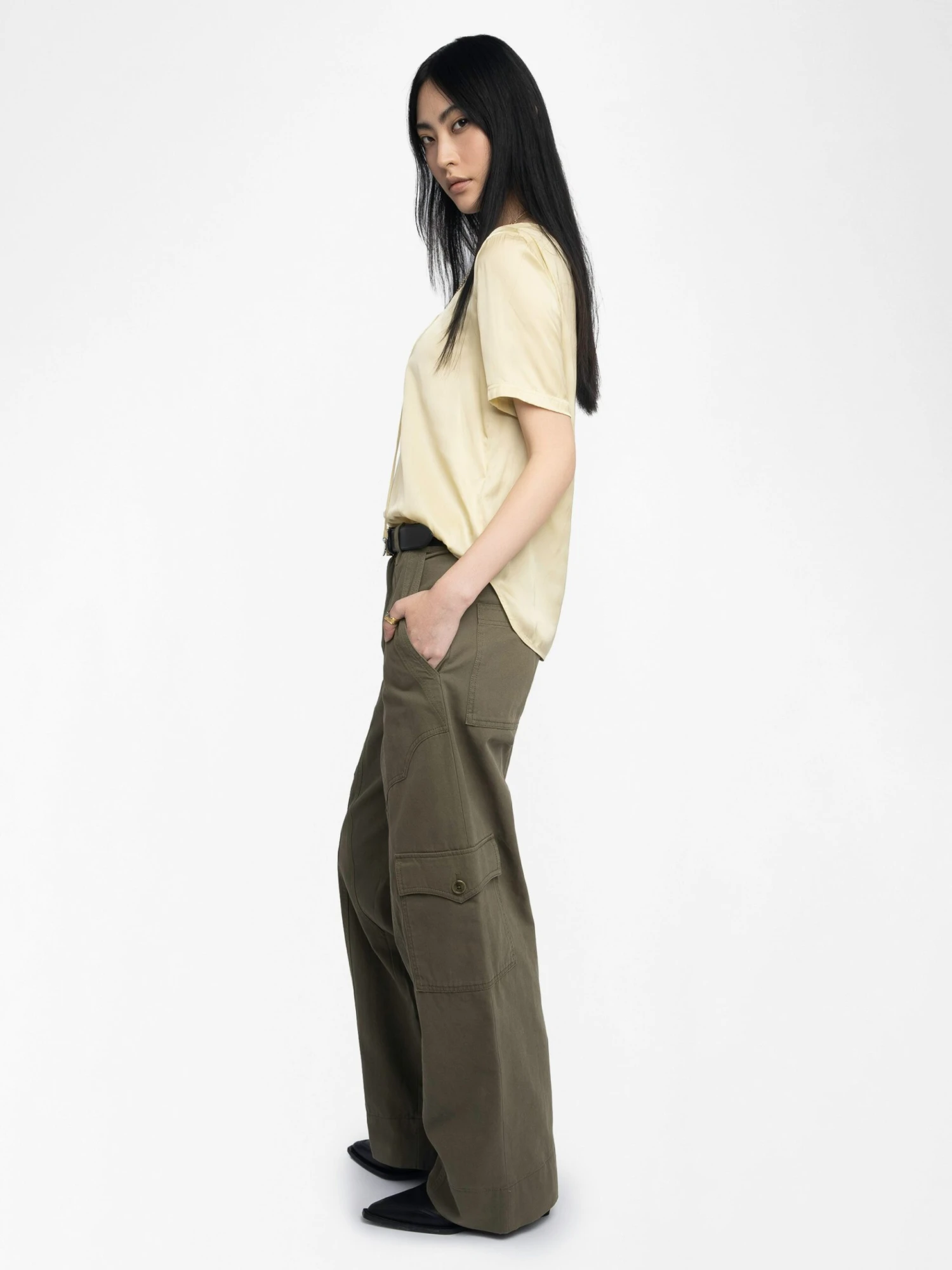 Zadig & Voltaire Terzo Satin Top Blond 7 Zadig & Voltaire Terzo Satin Top Blond - Image 5