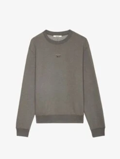 Zadig & Voltaire Simba Sweatshirt Medium Grey -Zadig & Voltaire Clothing jmss00251 medium grey packshot