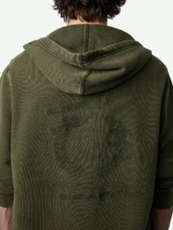 Zadig & Voltaire Sonny Insignia Sweatshirt Helmet -Zadig & Voltaire Clothing jmss00263 helmet hover