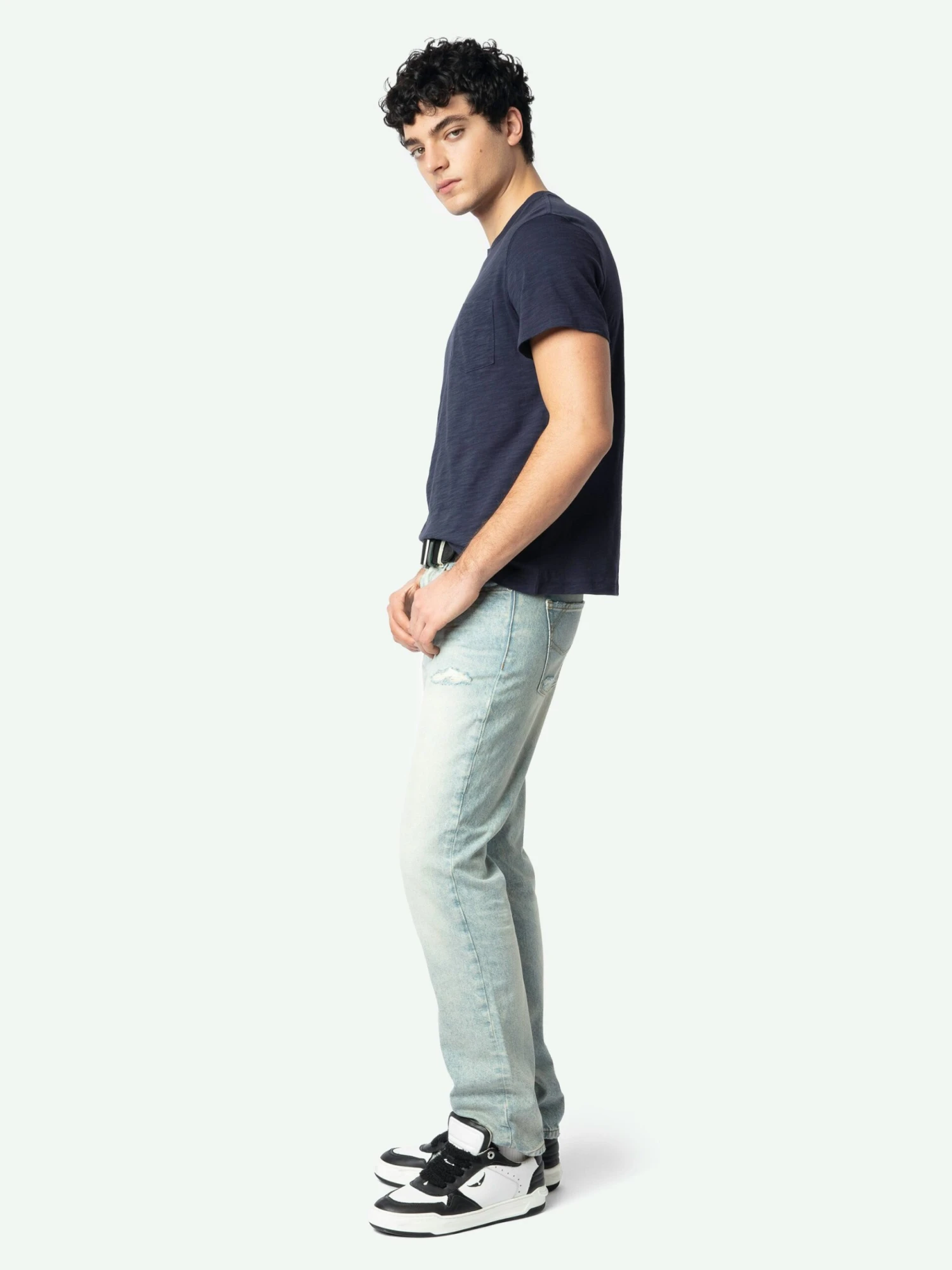 Zadig & Voltaire Stockholm T-shirt Encre 6 Zadig & Voltaire Stockholm T-shirt Encre - Image 4