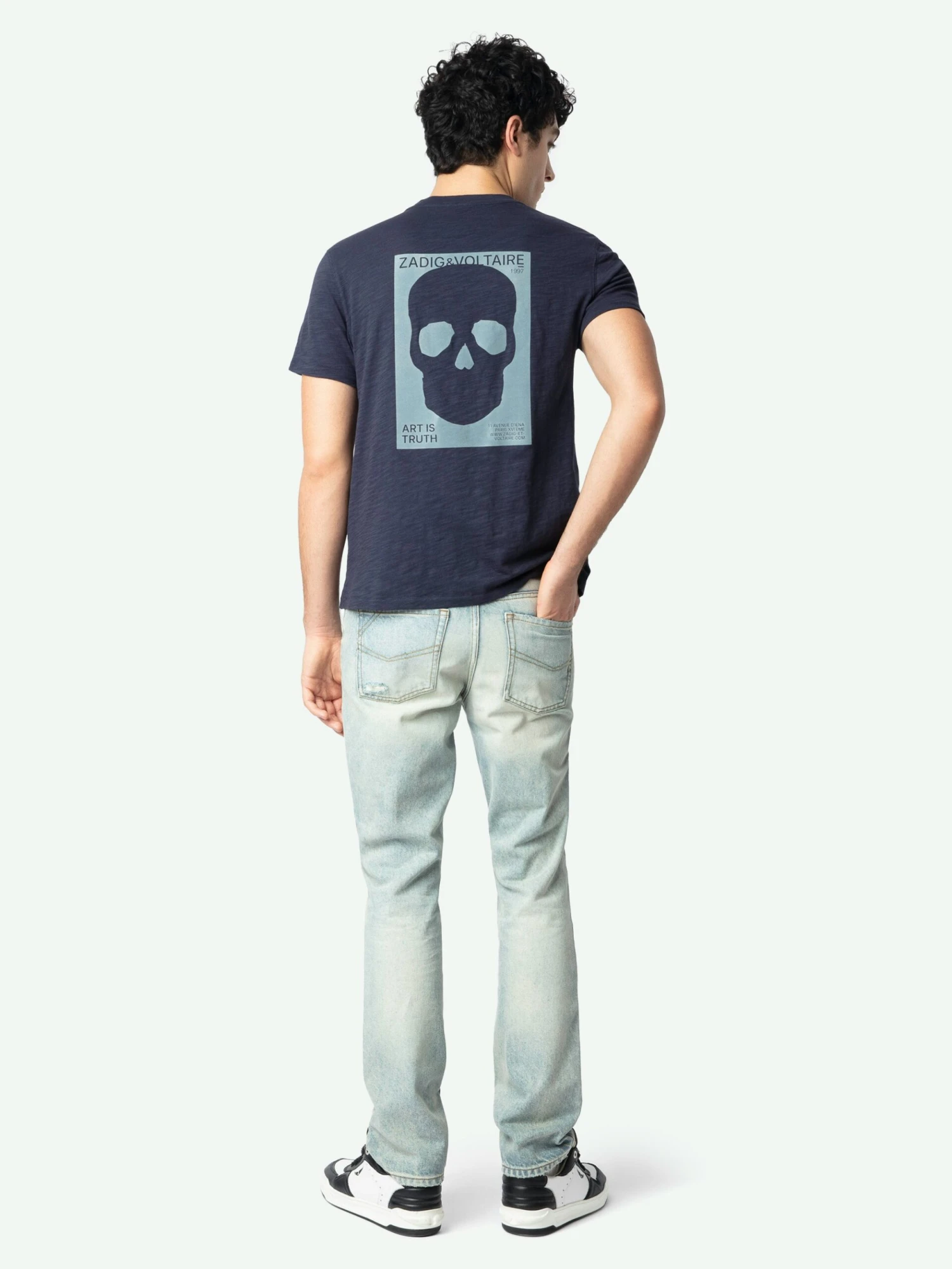 Zadig & Voltaire Stockholm T-shirt Encre 4 Zadig & Voltaire Stockholm T-shirt Encre - Image 2