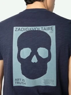 Zadig & Voltaire Stockholm T-shirt Encre 13 Zadig & Voltaire Stockholm T-shirt Encre -Zadig & Voltaire Clothing jmts00623 encre hover