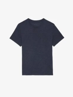 Zadig & Voltaire Stockholm T-shirt Encre 14 Zadig & Voltaire Stockholm T-shirt Encre -Zadig & Voltaire Clothing jmts00623 encre packshot