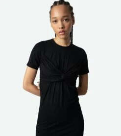 Zadig & Voltaire Mara Dress Black -Zadig & Voltaire Clothing jwdr00056 noir 10