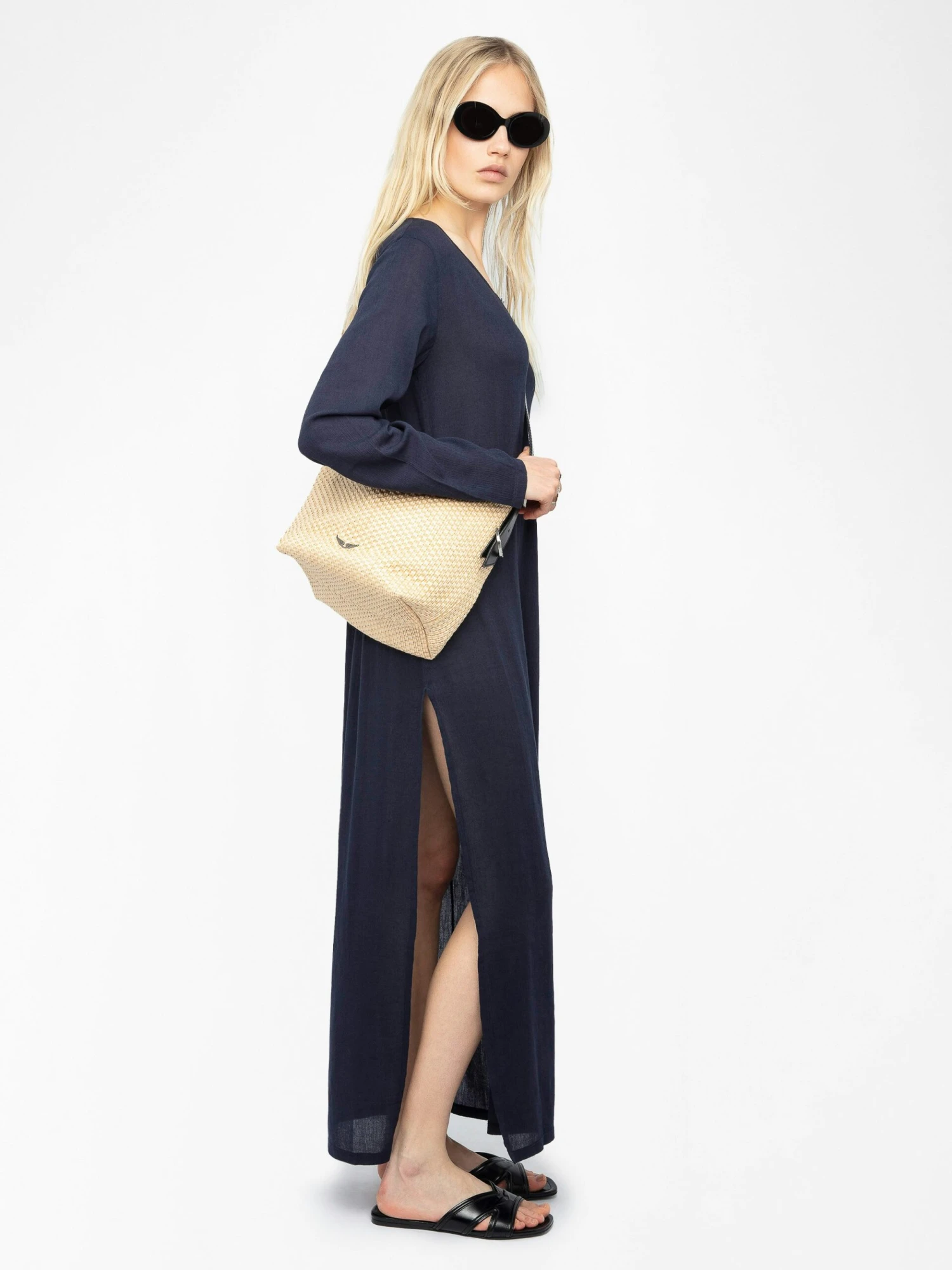 Zadig & Voltaire Delia Dress Encre 6 Zadig & Voltaire Delia Dress Encre - Image 4