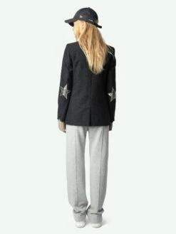 Zadig & Voltaire Chill Sweatpants Gris Chine Clai -Zadig & Voltaire Clothing jwsp00008 gris chine clai back