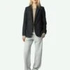 Zadig & Voltaire Chill Sweatpants Gris Chine Clai -Zadig & Voltaire Clothing jwsp00008 gris chine clai shooting