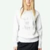 Zadig & Voltaire UpperDiamanté Sweatshirt Gris Chine Clai -Zadig & Voltaire Clothing jwss01670 gris chine clai addi 2