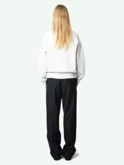 Zadig & Voltaire UpperDiamanté Sweatshirt Gris Chine Clai -Zadig & Voltaire Clothing jwss01670 gris chine clai back