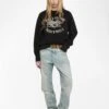 Zadig & Voltaire Upper Sweatshirt Dark Chocolate -Zadig & Voltaire Clothing jwss01702 dark chocolate addi 1