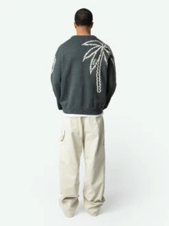 Zadig & Voltaire Marko Sweater Vert De Gris -Zadig & Voltaire Clothing kmsw01779 vert de gris back