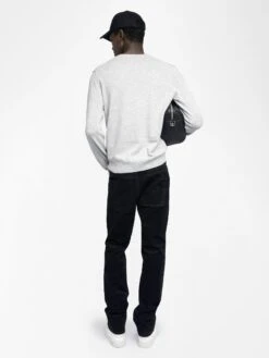 Zadig & Voltaire Kennedy Sweater Gris Chine Clai 10 Zadig & Voltaire Kennedy Sweater Gris Chine Clai -Zadig & Voltaire Clothing kmsw01793 gris chine clai back