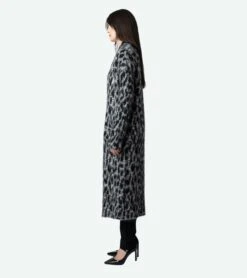 Zadig & Voltaire Tilda Leopard Cardigan Ardoise -Zadig & Voltaire Clothing kwco00068 ardoise addi 1 6628f49edb7c6