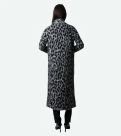 Zadig & Voltaire Tilda Leopard Cardigan Ardoise -Zadig & Voltaire Clothing kwco00068 ardoise back 6628f528b6d6f