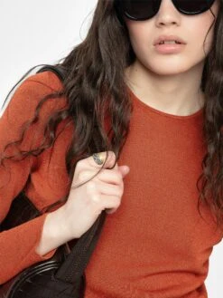 Zadig & Voltaire Sarra Dress Sienna -Zadig & Voltaire Clothing kwdr01208 sienna addi 1 modifier