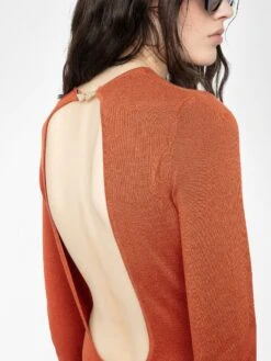 Zadig & Voltaire Sarra Dress Sienna -Zadig & Voltaire Clothing kwdr01208 sienna hover modifier